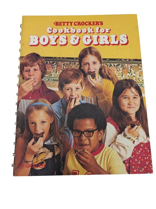 Golden Press Other - 1978 Betty Crocker's Cookbook For Boys & Girls Kids Cooking Spiral Bound Recipes